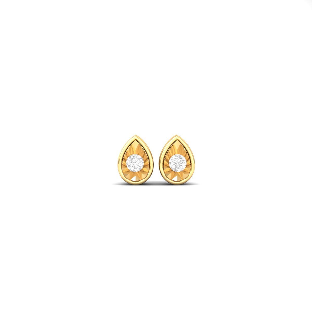 Moissanite Diamonds Illusion Set Miracle Plated Stud Earrings