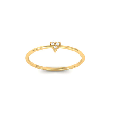 Dainty Delicate Moissanite Miracle Plate Stackable Ring for Her